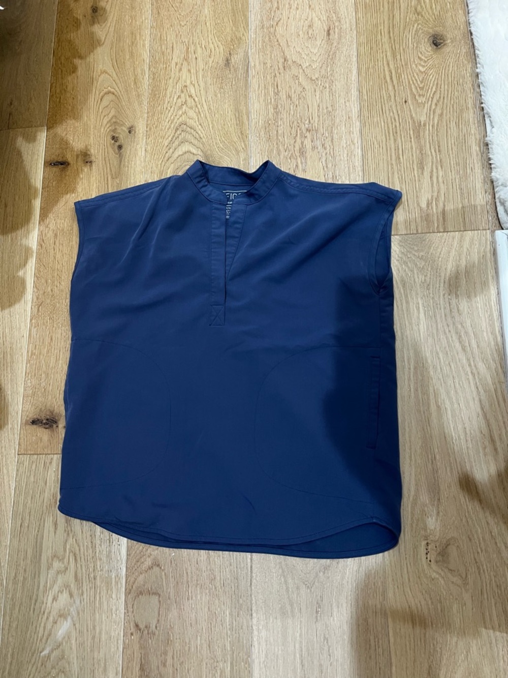 Figs Rafaela Space Navy Scrub Top